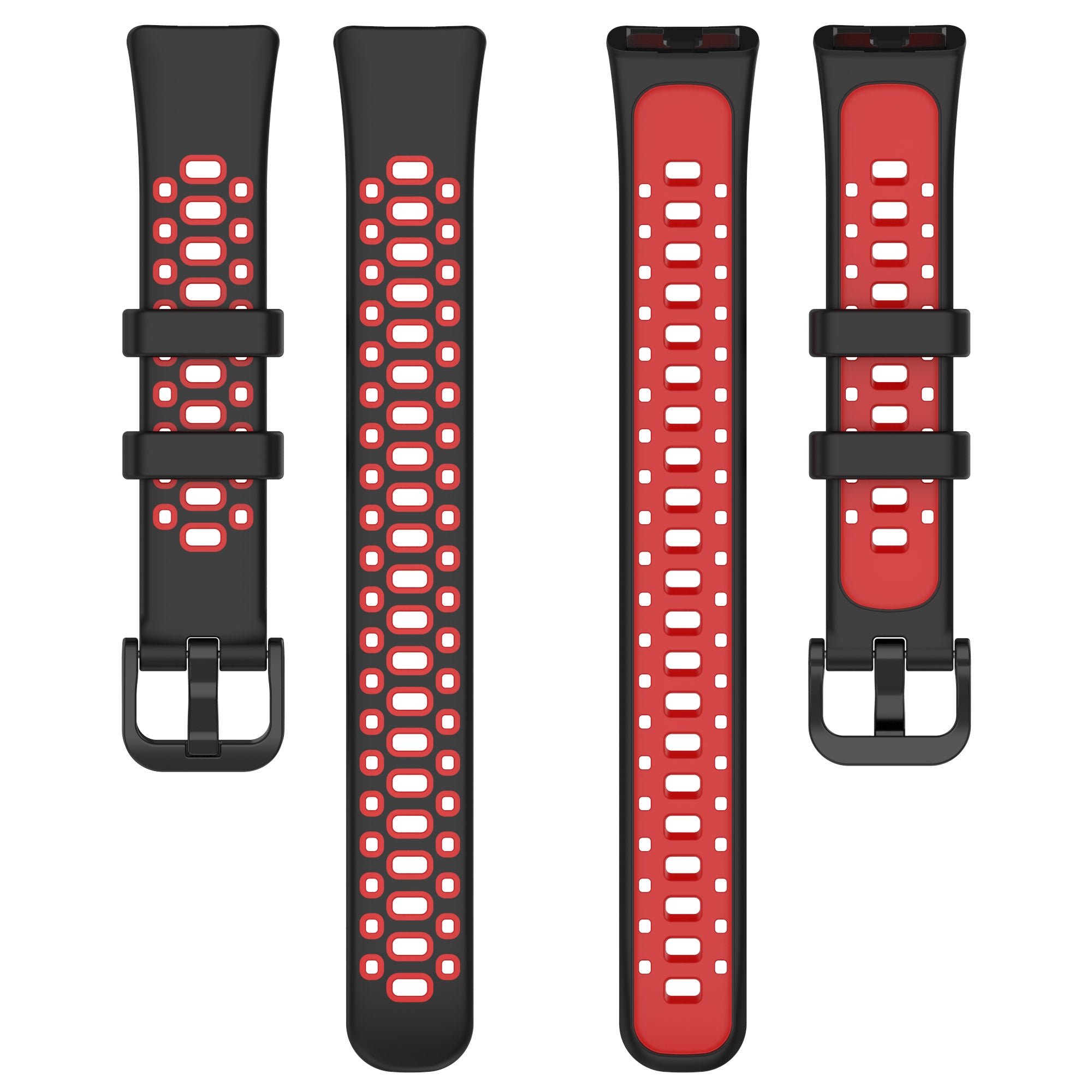 For Huawei Band 8 Adjustable Silicone Watch Band Dual-color Replacement Strap For Huawei Band 8 Adjustable Silicone Watch Band Dual-color Replacement Strap